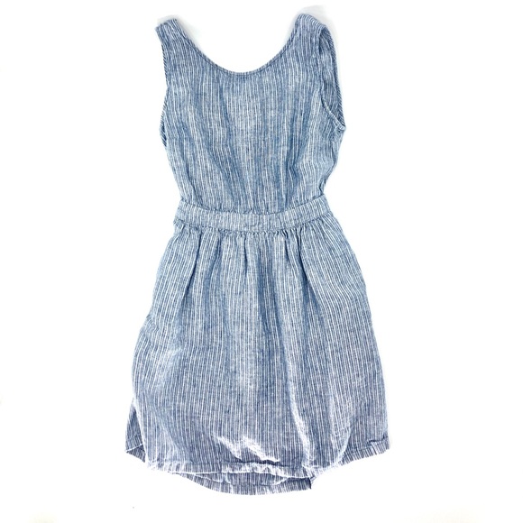 Mango Dresses & Skirts - Anthropologie MNG by Mango Denim Striped Dress XS